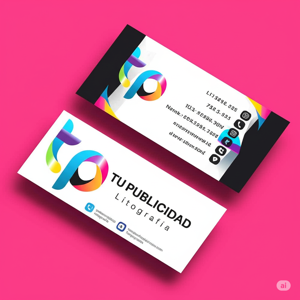 Tarjetas de Presentación con acabado Brillo UV